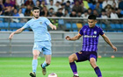 深圳新鵬城勝天津津門虎，杜加利奇頭球制勝。